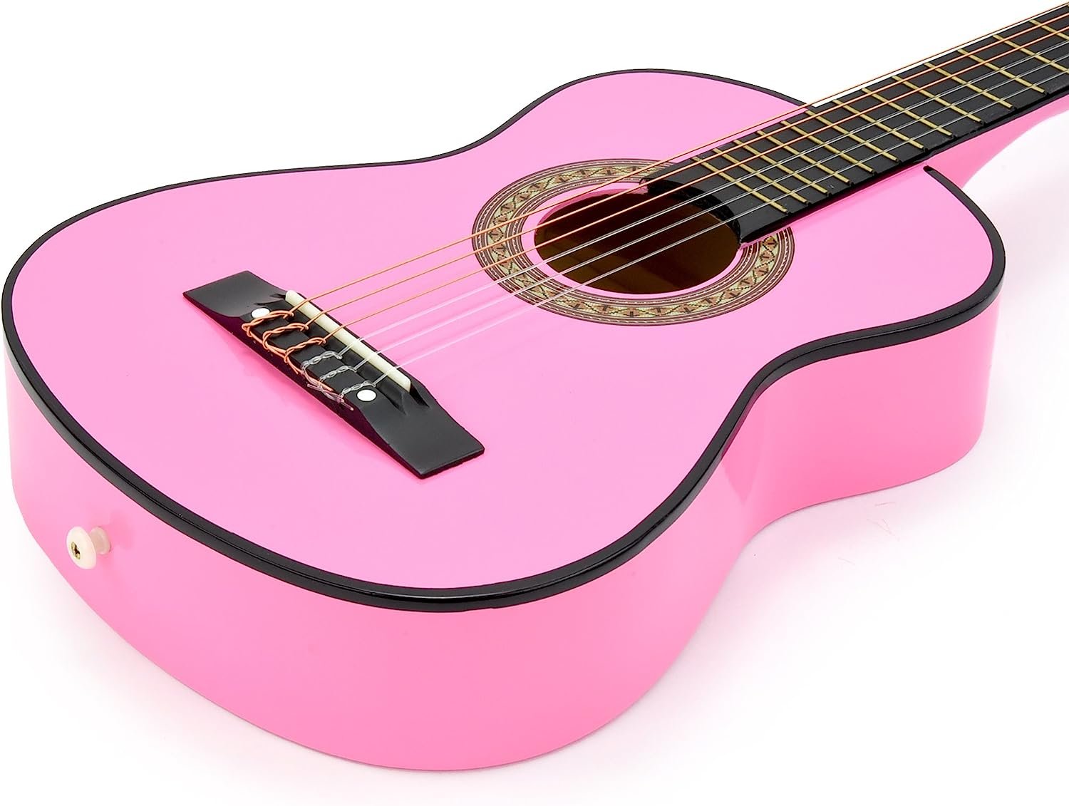 30" Wood Classical Guitar with Case and Accessories for Kids/Girls/Boys/Beginners (Pink)