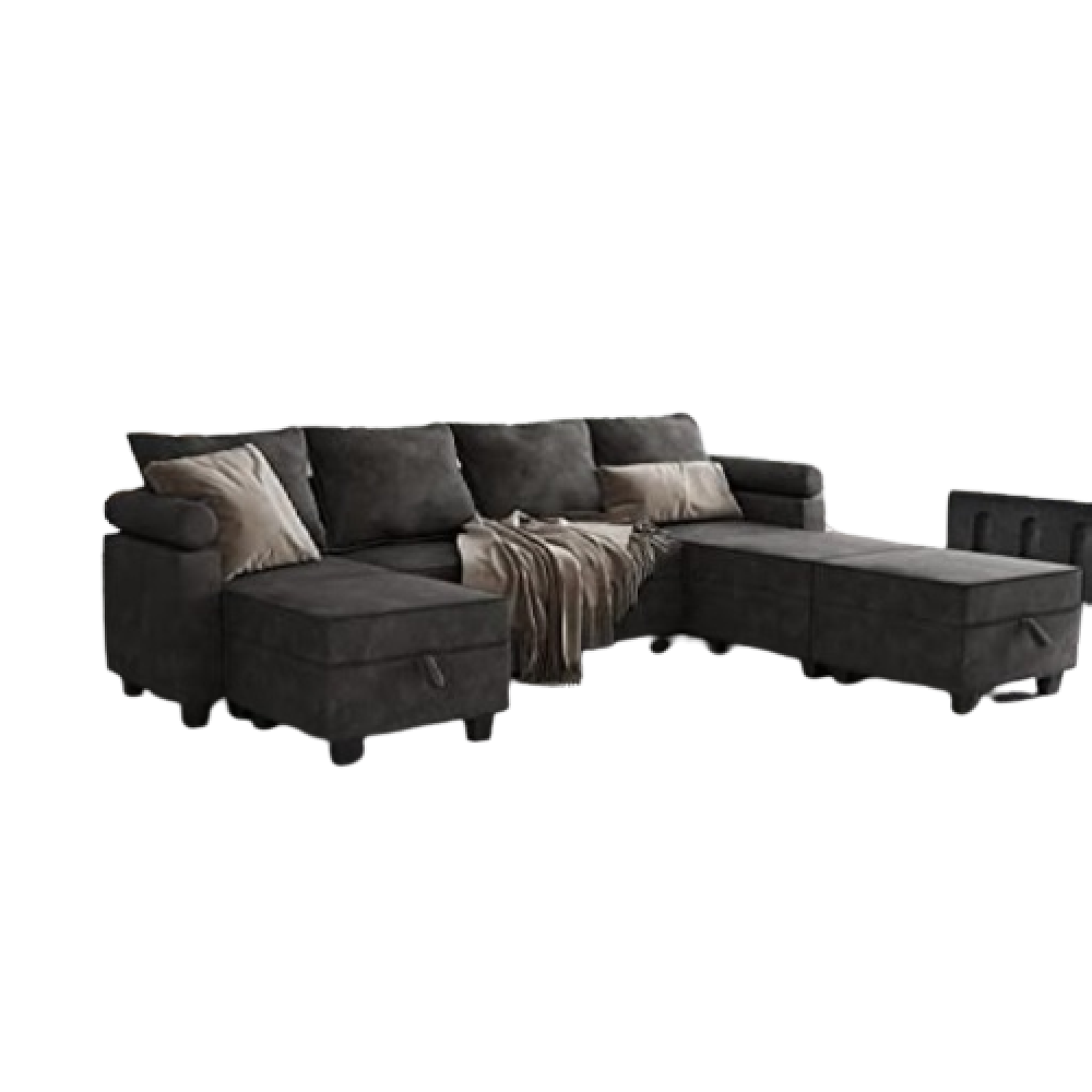 Tbfit Modular Sectional Sofa with Sofa Bed